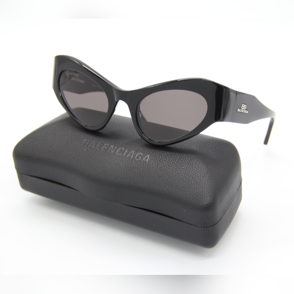 NEW BALENCIAGA BB0177S 001 UNISEX SUNGLASSES BALENCIAGA BB0177S - Picture 1 of 10